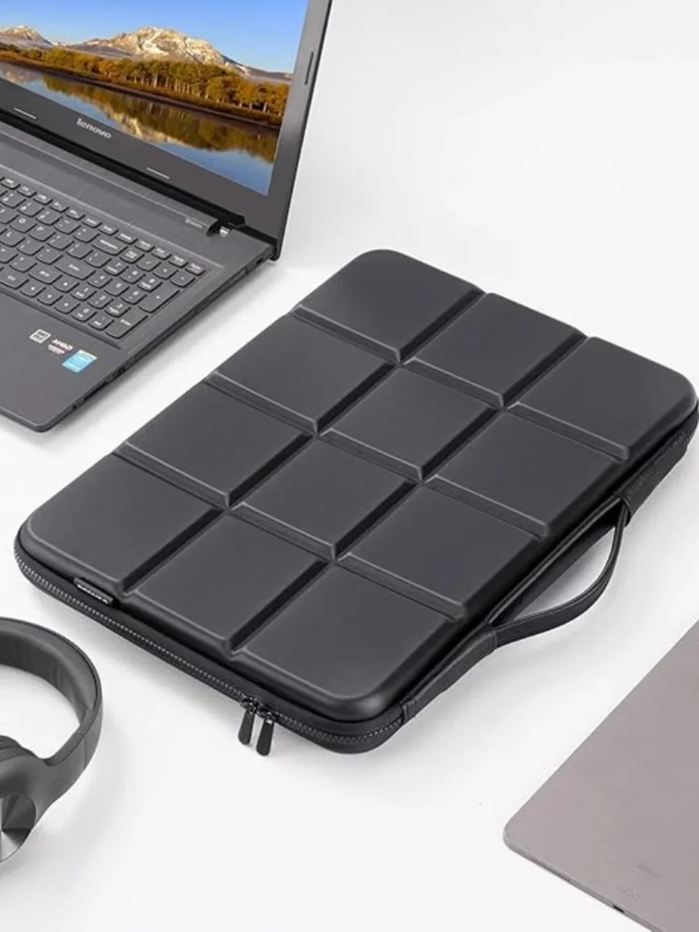 NWT! Domiso Laptop Computer Carrying Case Sleeve w/Handle -Waterproof Shockproof